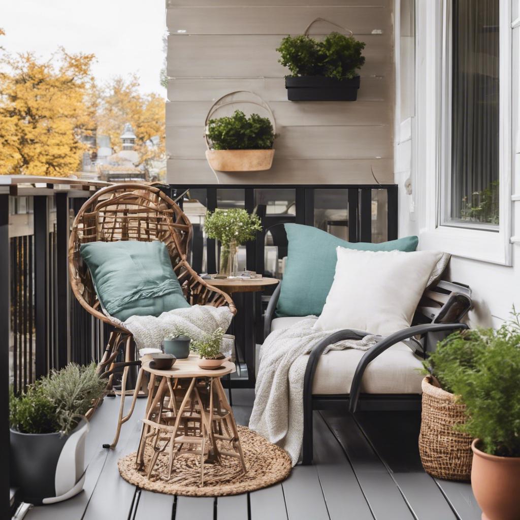 Maximizing Comfort: Cozy Seating Options for Small Balcony ⁣Design