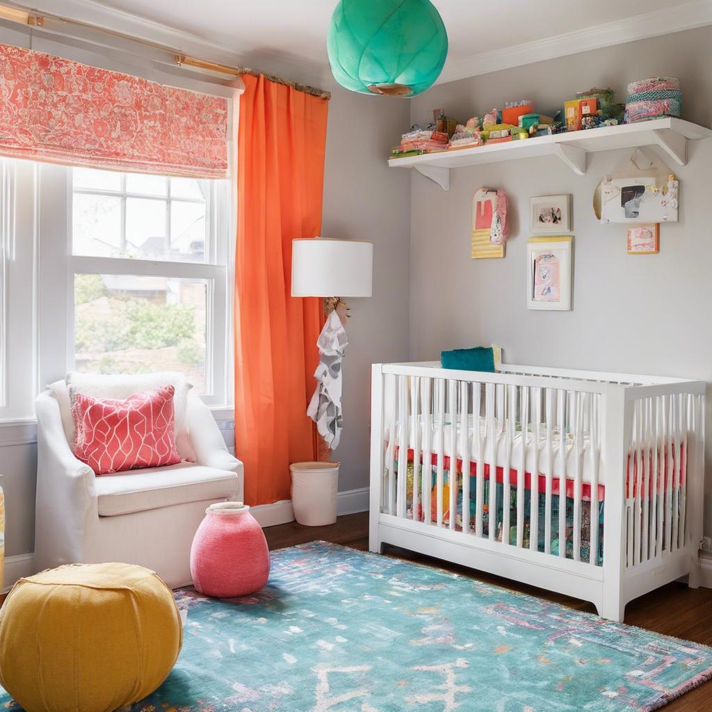 Tips for ⁢Maximizing Space in a Bursting-with-Color Tiny Nursery