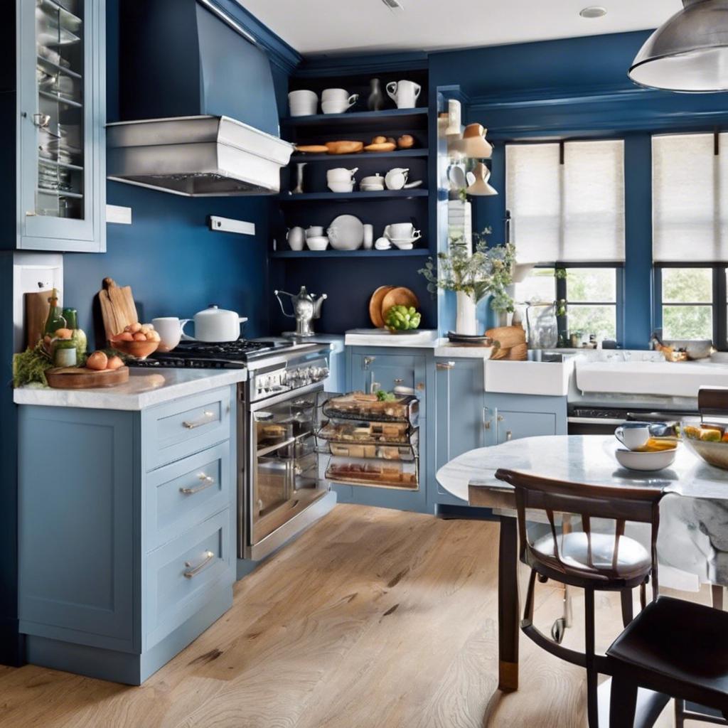 Maximizing Space in a Blue‍ Kitchen Design:⁣ Clever Storage Solutions and ⁤Layout Ideas