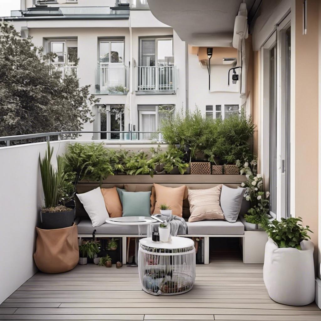 Optimizing Seating and Storage Solutions for Small ⁣Balcony Design