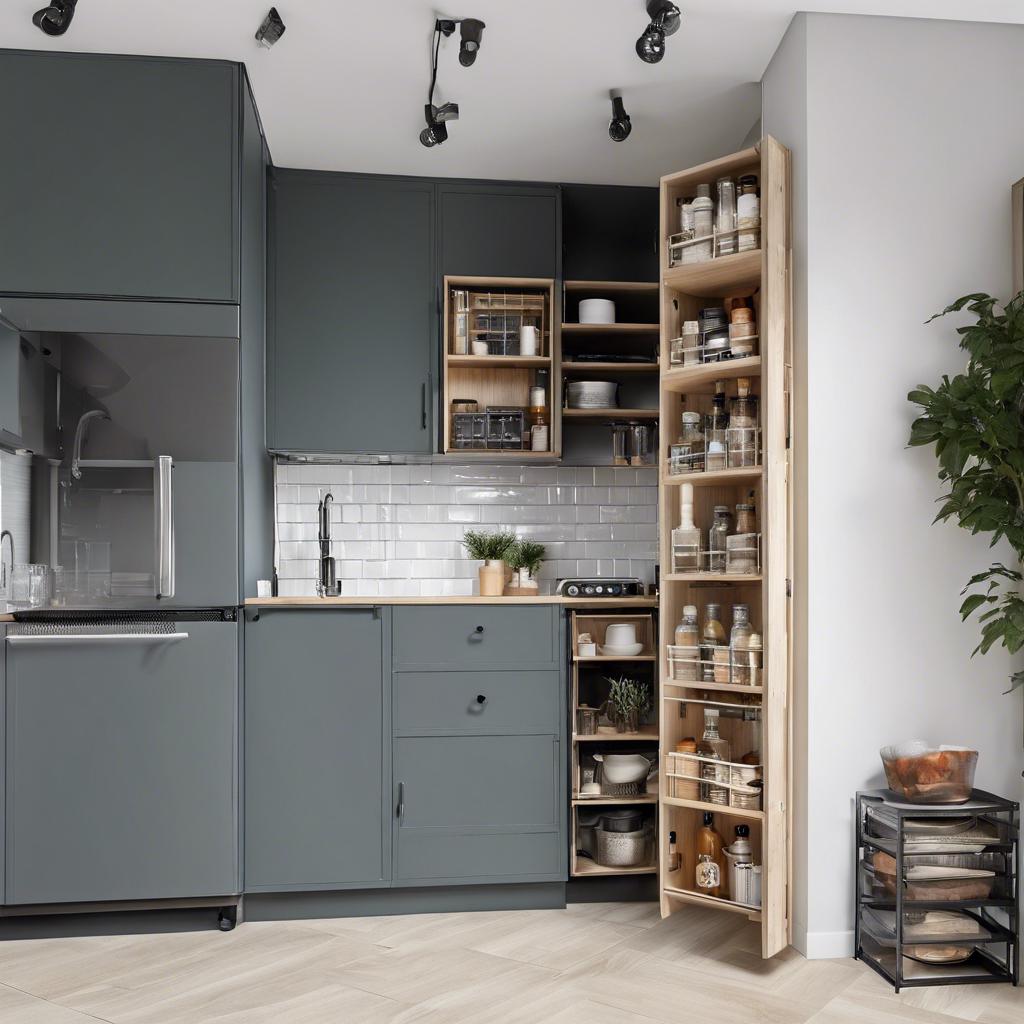 Optimizing ‌vertical space with clever storage solutions for small kitchen design