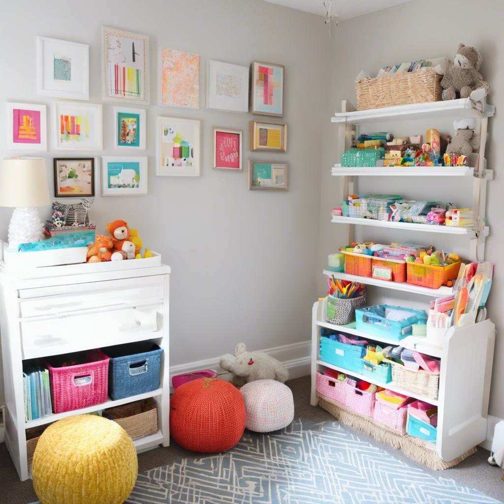 Organizational Solutions for a⁢ Small Colorful Nursery