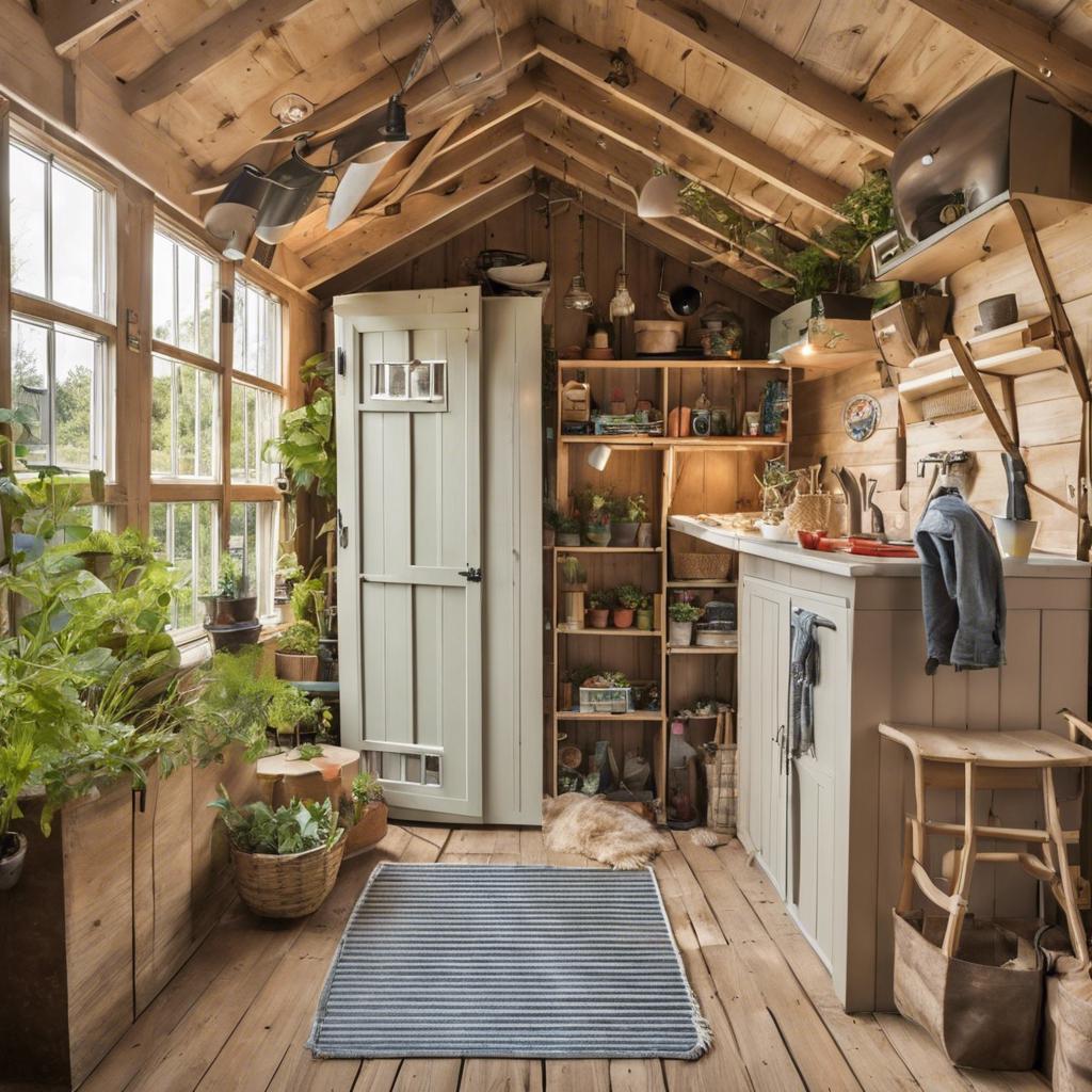 Heading 4: Creative ways to incorporate greenery in⁣ a compact shed