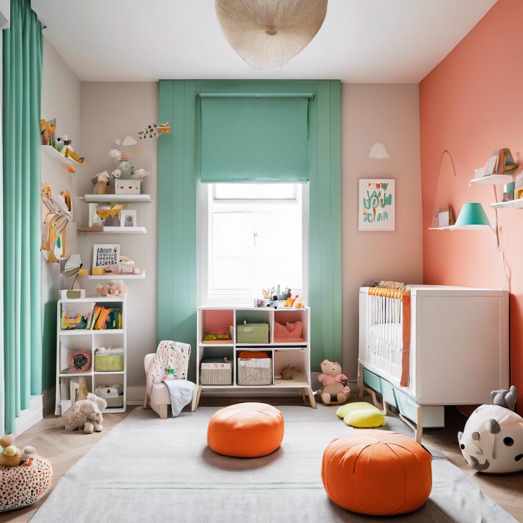 Playful and Functional Furniture for a Small Colorful Nursery