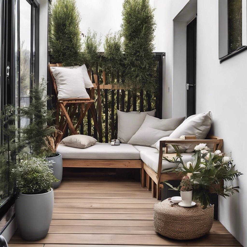 5. Privacy Screening: Stylish Options for Creating a Cozy Retreat in Small Balcony Design