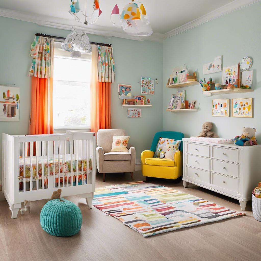 Small‍ Colorful ​Nursery⁢ Decor: Adding Personality and Charm to the Room