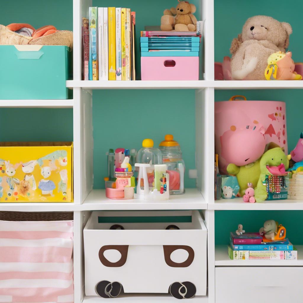 Storage ⁣Solutions for a Small Colorful Nursery: Keeping Things Organized and Clutter-free