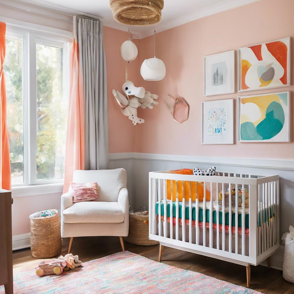 Utilizing Natural Light to Enhance a Small Colorful Nursery