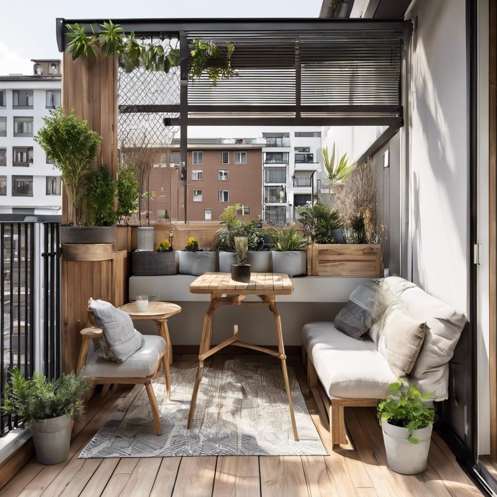 Utilizing Vertical Space in Small Balcony Design for Storage ⁢and Decor