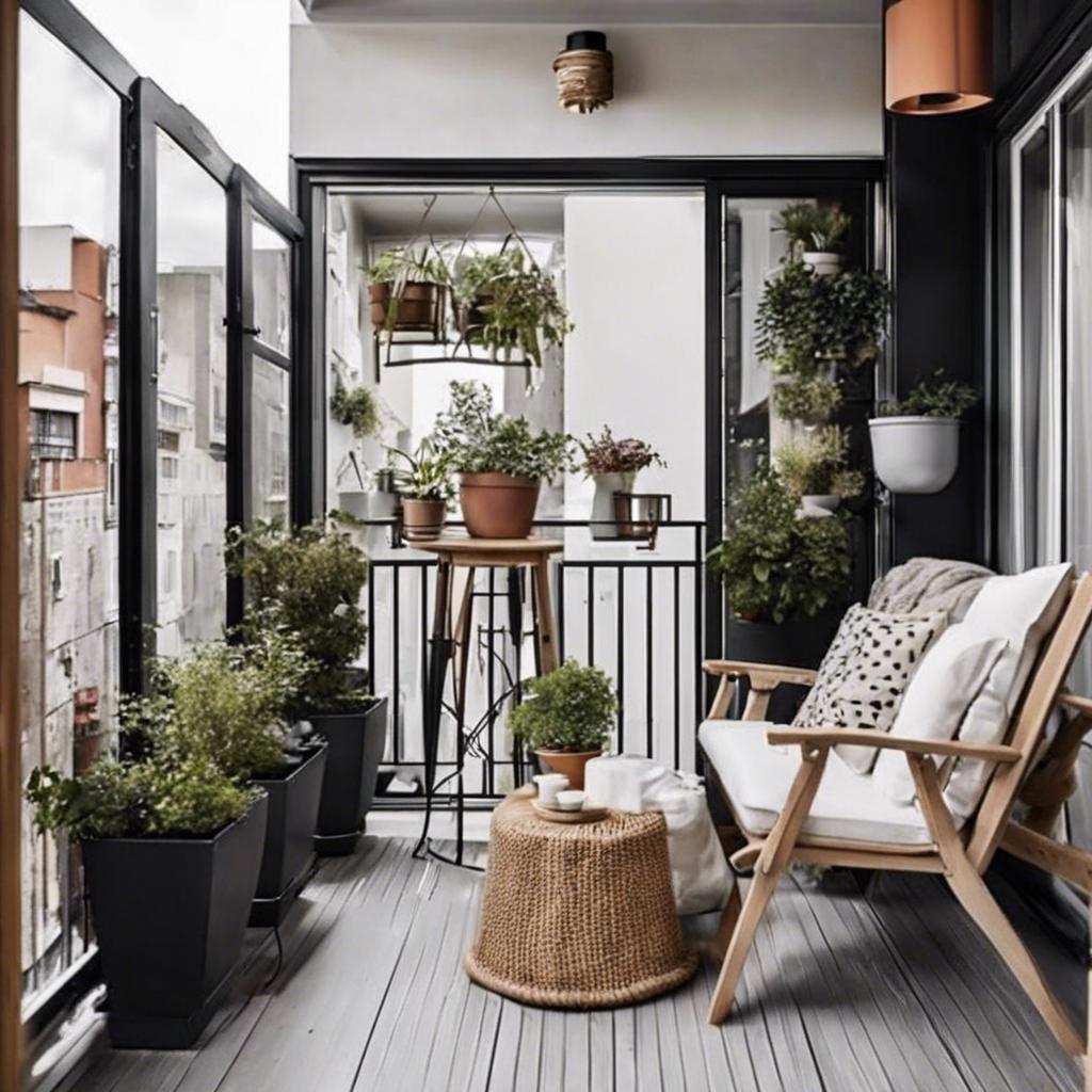 Utilizing Vertical Space for Small ⁣Balcony⁢ Design