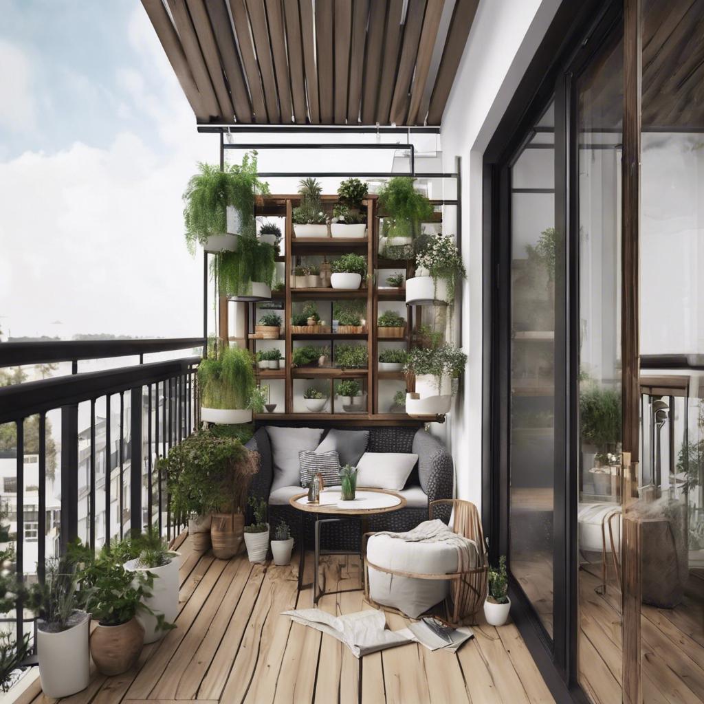 1. Utilizing Vertical ⁣Space for Small Balcony⁢ Design