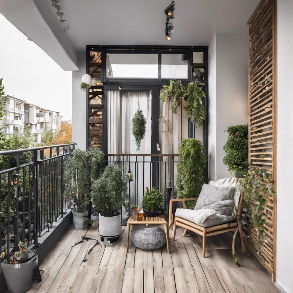Utilizing Vertical Space in ‍Small Balcony Design