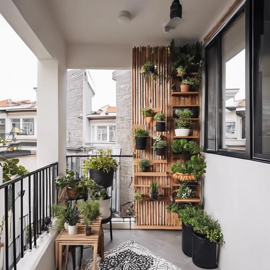 5. ⁤Utilizing Vertical​ Space in Small Balcony Design