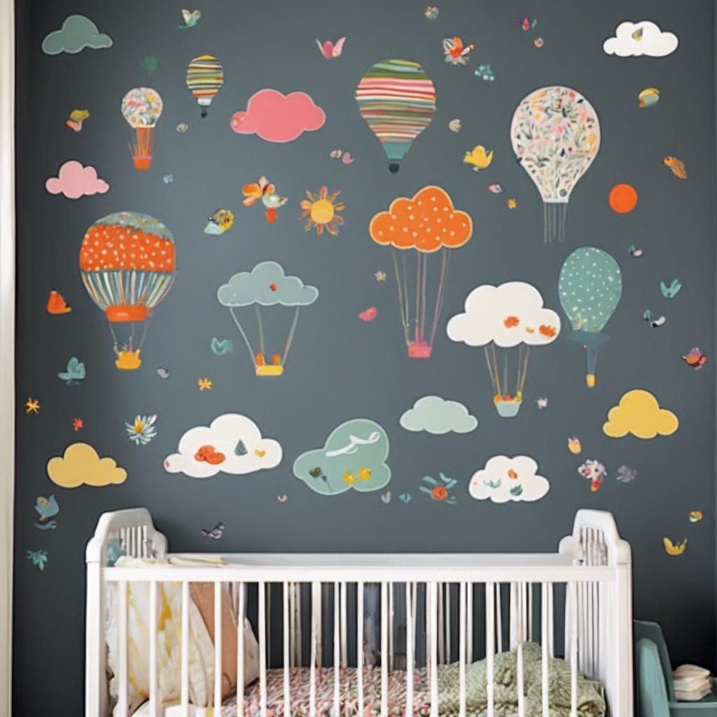 Whimsical Wall ‌Decals​ for a Small ⁢Colorful Nursery