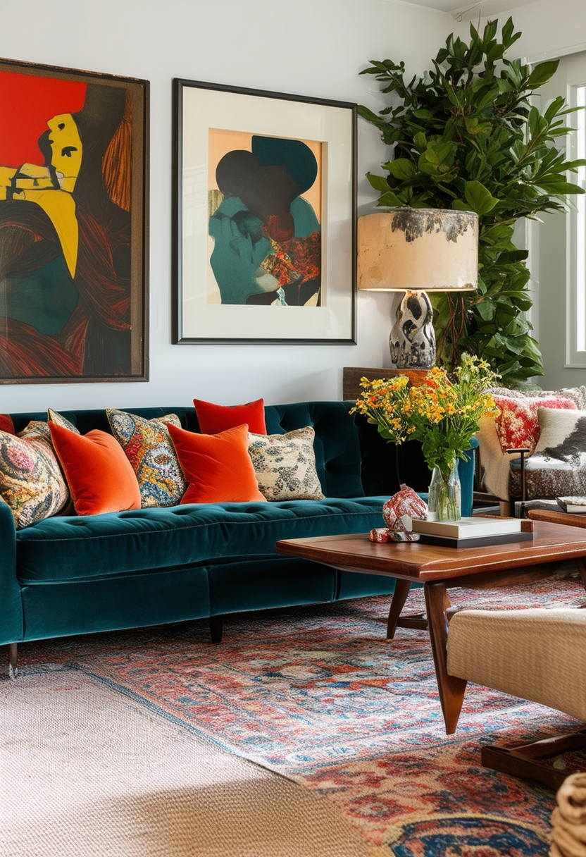A Symphony of Styles: Crafting an Eclectic Living Room