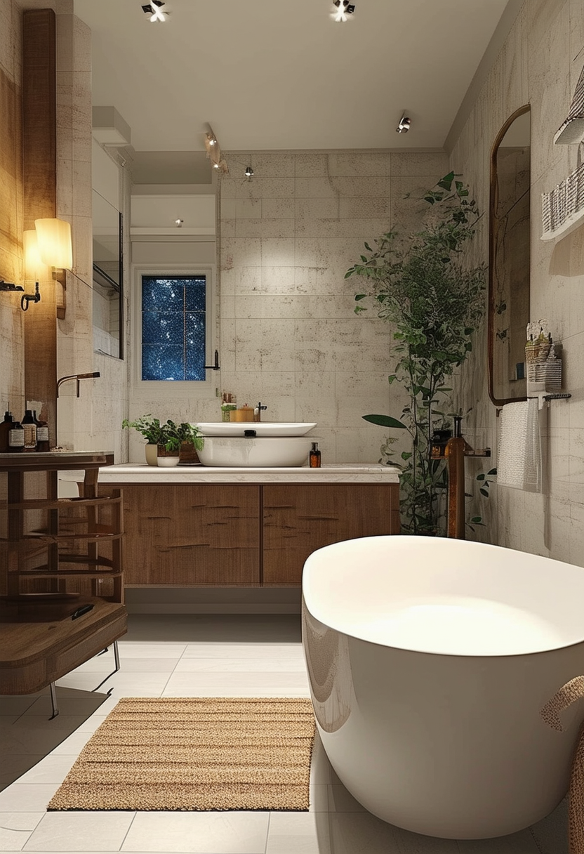 Bath-Time Bliss: The Charm of an Eclectic Bathroom