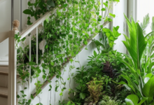 Blooming Under Stairs: Innovative Plant Landscape Designs for Home Interior