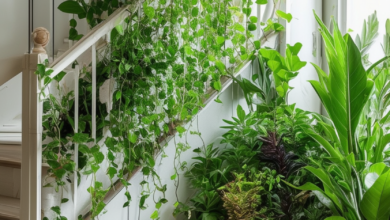 Blooming Under Stairs: Innovative Plant Landscape Designs for Home Interior