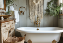 Boho Farmhouse Chic: Transforming Your Bathroom with Rustic Elegance