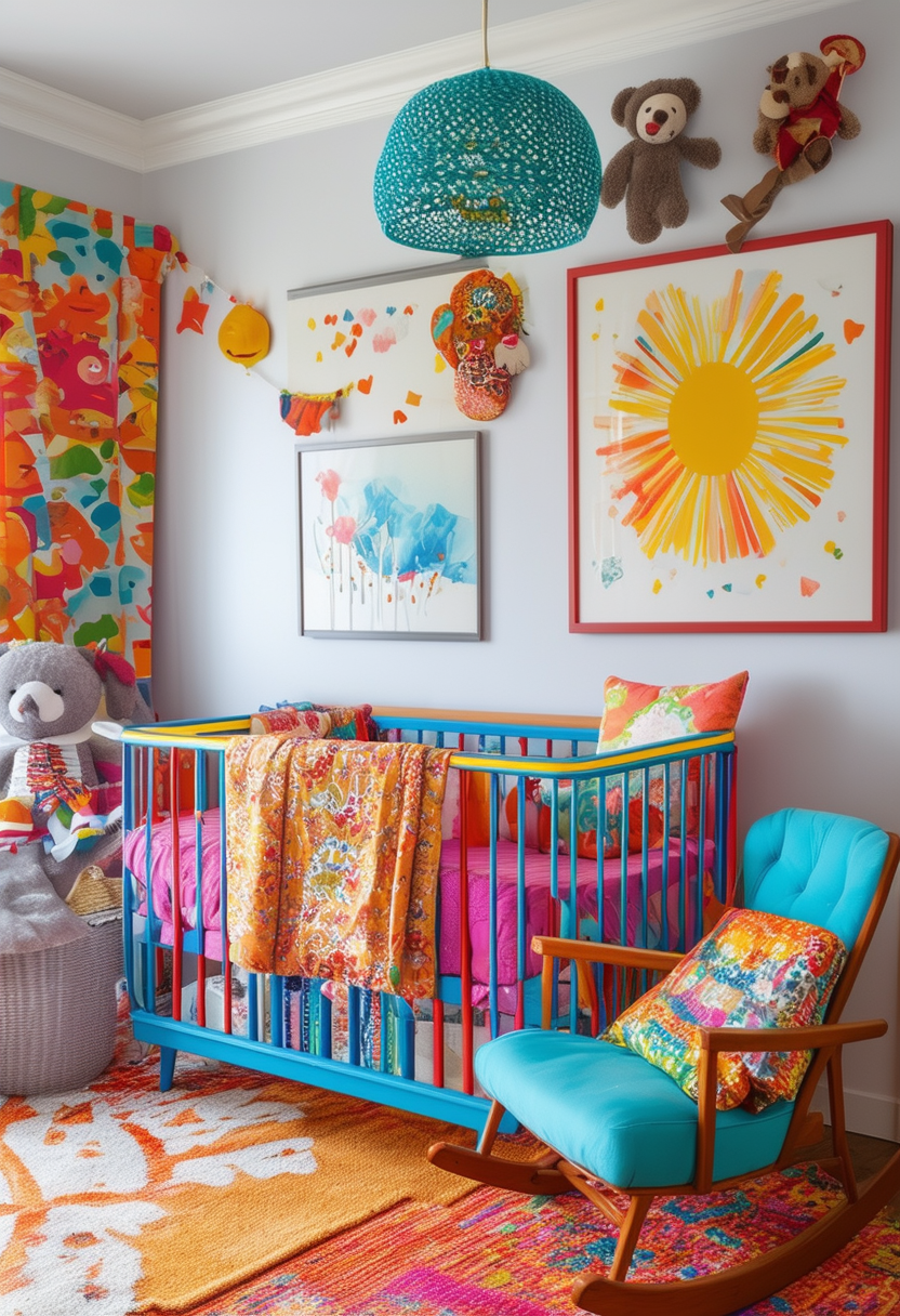 Bold and Colorful: Baby Boy Room Goes Maximalist