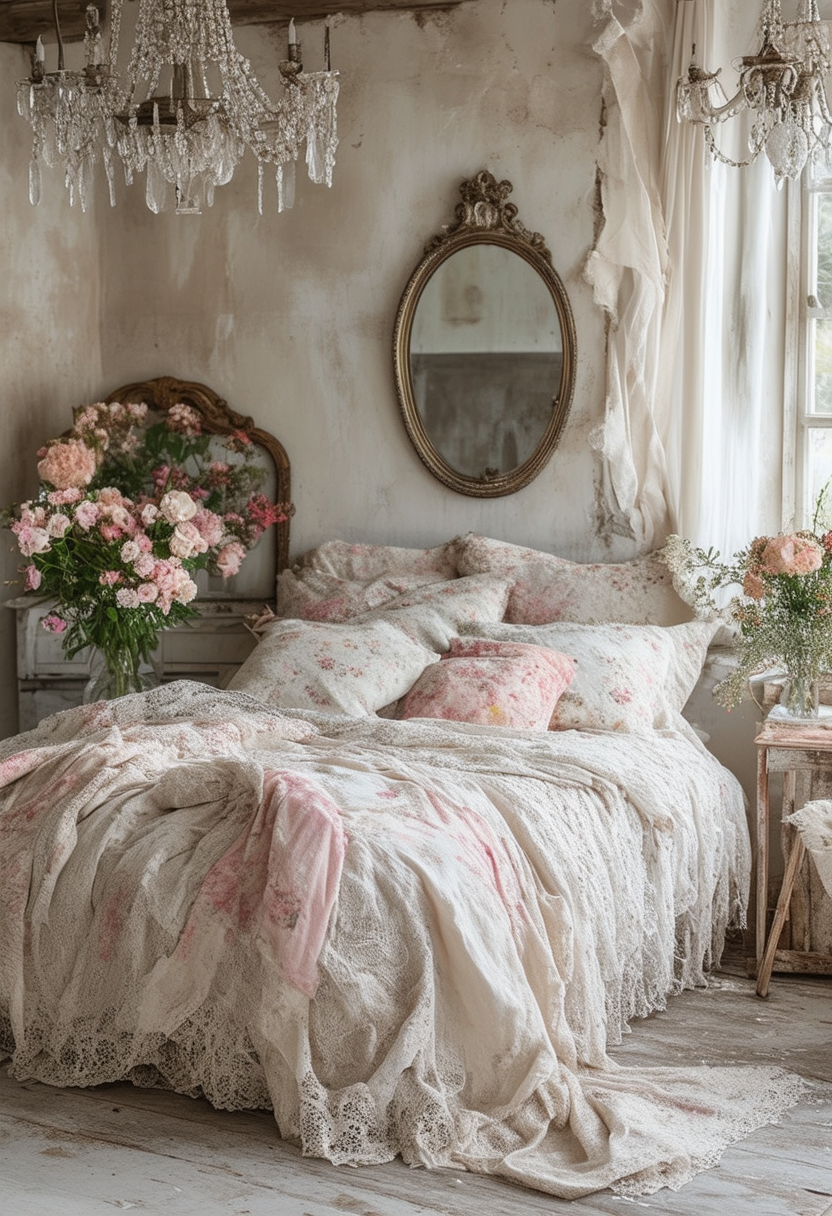 Charming simplicity: The allure of a shabby chic bedroom