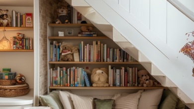 Cozy Escape: Creating a Charming Under Stairs Reading Nook