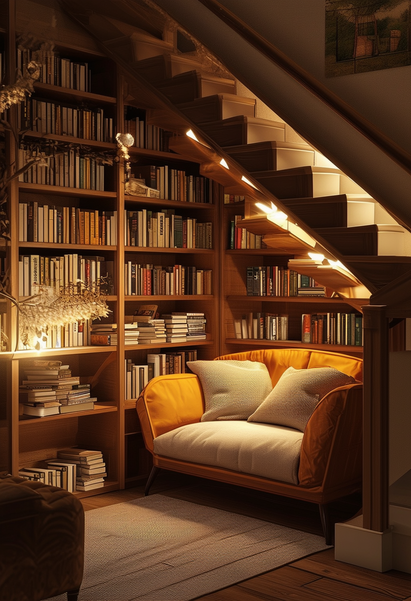 Cozy Retreat: The Magic of an Under Stairs Reading Nook