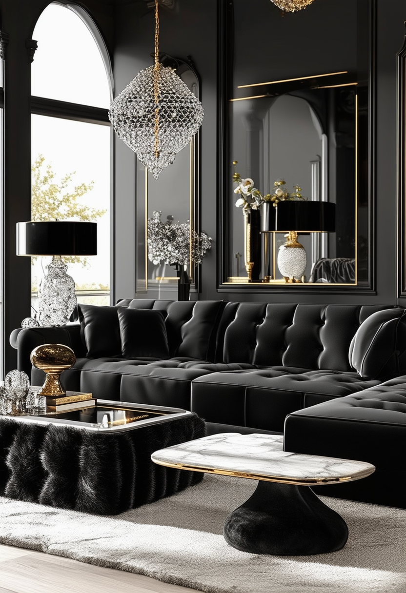Embrace Elegance: Black Living Room Furniture