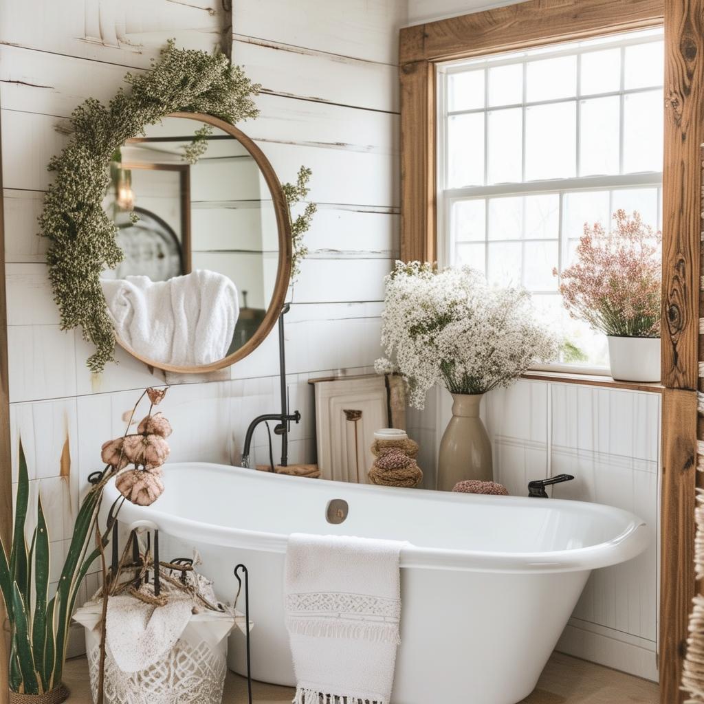 Chic and Cozy: Embracing the Boho Farmhouse Vibe in Your Bathroom