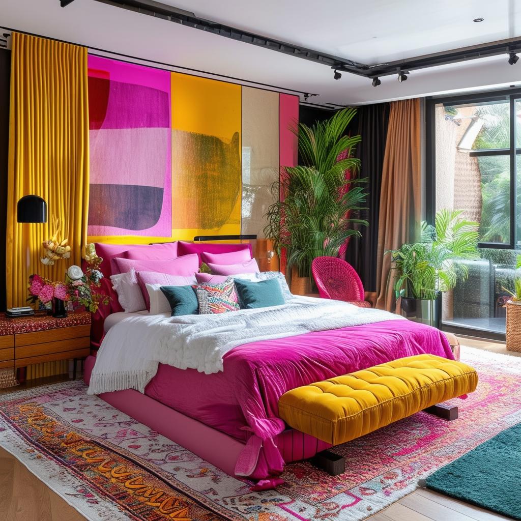 Bold Bliss: Embracing Modern Maximalism in Bedroom Decor