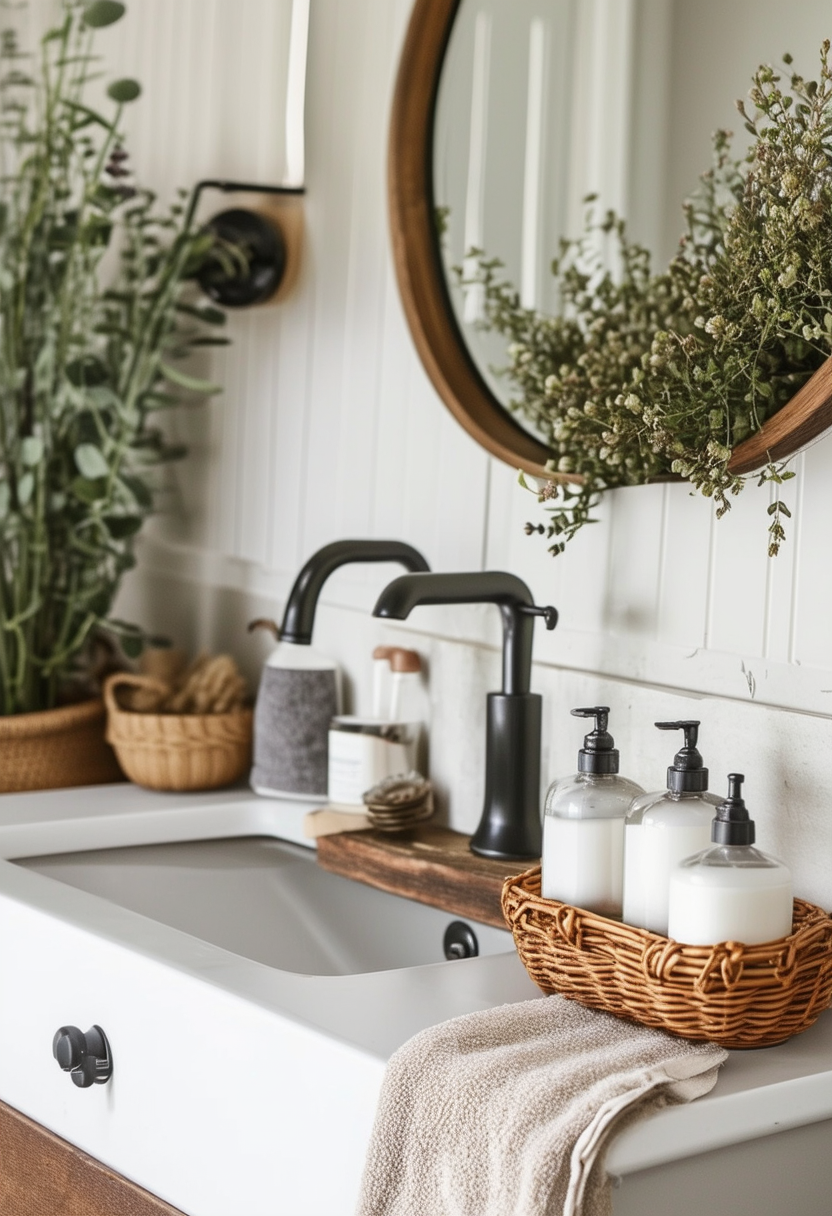 Modern Boho Farmhouse Bathroom Inspo