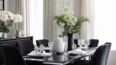 Monochrome Magic: The Timeless Elegance of Black and White Dining Room Furniture