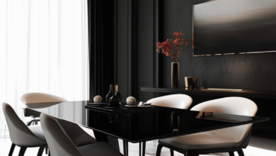 Monochrome Marvels: Stylish Black and White Dining Room Furniture