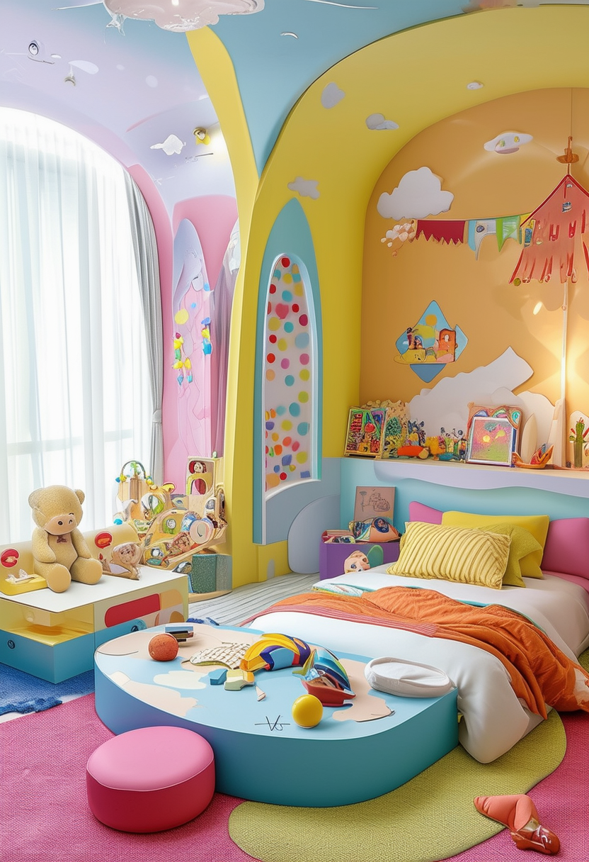 Rainbow Haven: The Ultimate Colorful Kid Room