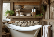 Rustic Charm: Farmhouse Bathroom Design