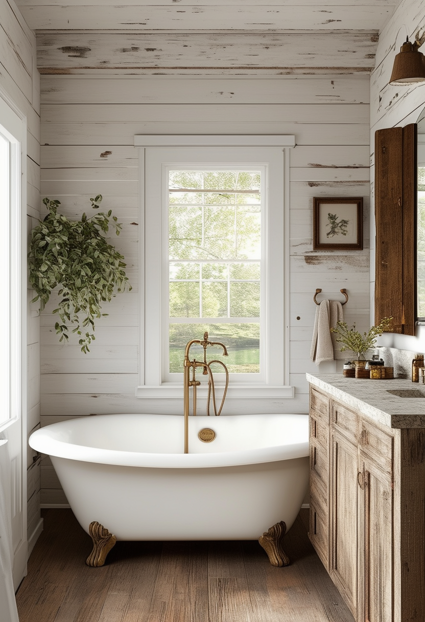 Rustic Charm: Farmhouse Bathroom Design Ideas