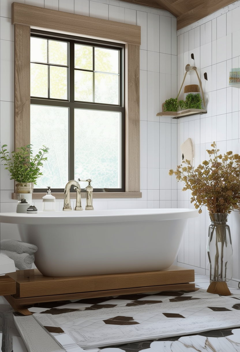 Rustic Charm: The Modern Farmhouse Bathroom