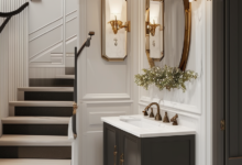 Sophisticated Spaces: The Charm of Under Stairs Powder Rooms