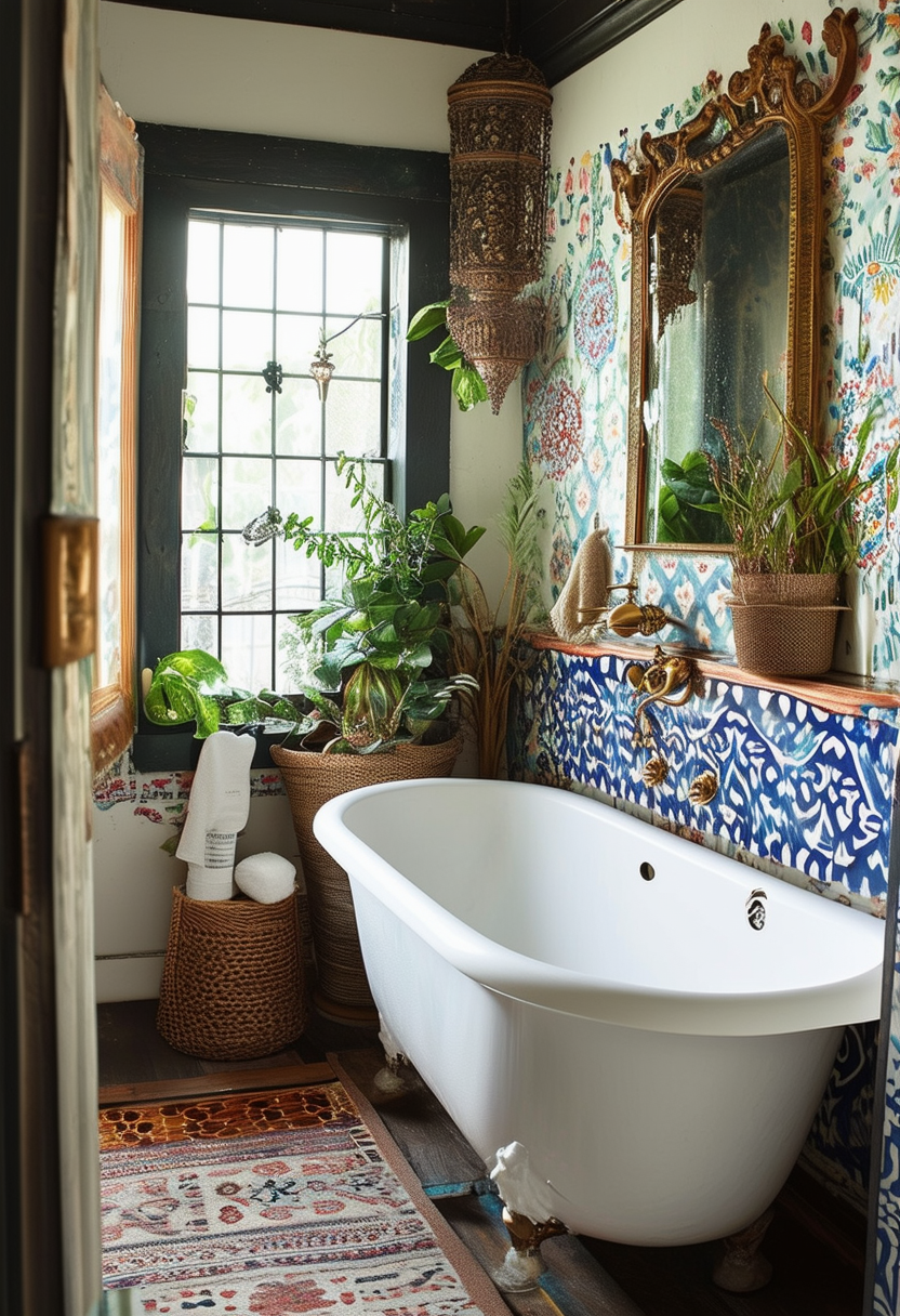 Spruce Up Your Space with an Eclectic Bathroom
