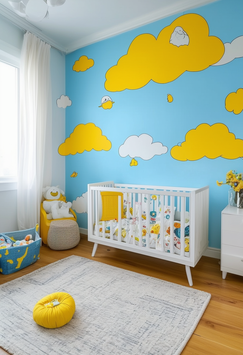 Sunny Skies and Playful Vibes: Baby Boy Room Design Ideas