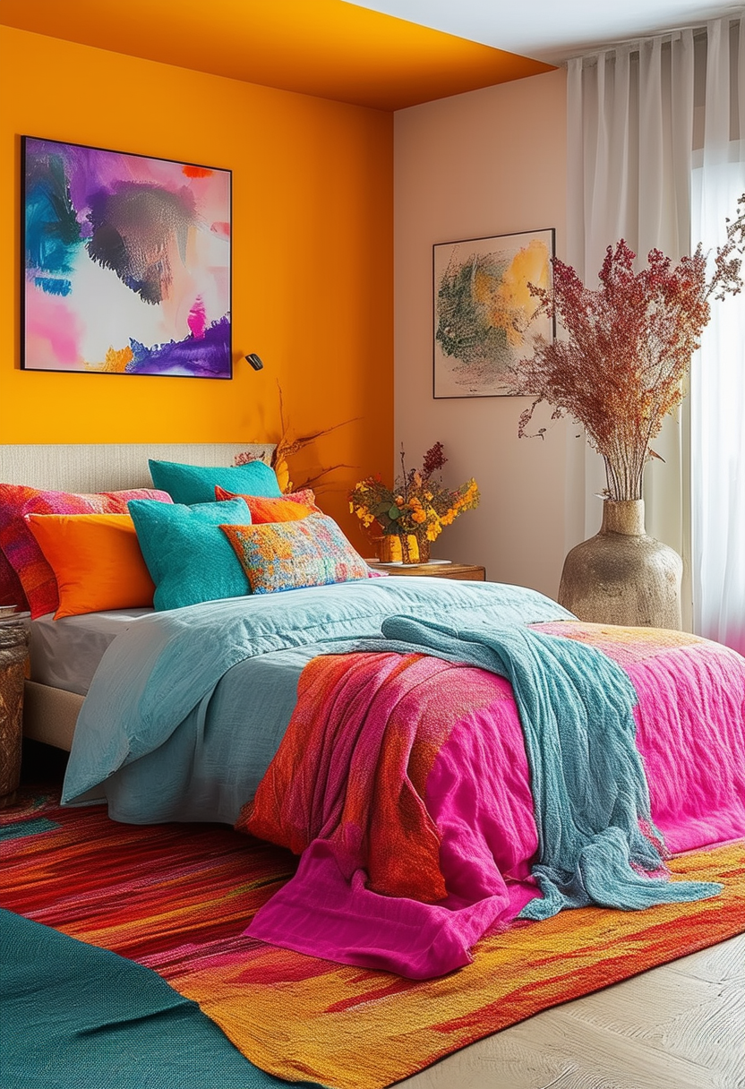 Vibrant Bedroom Ideas to Add a Pop of Color to Your Home