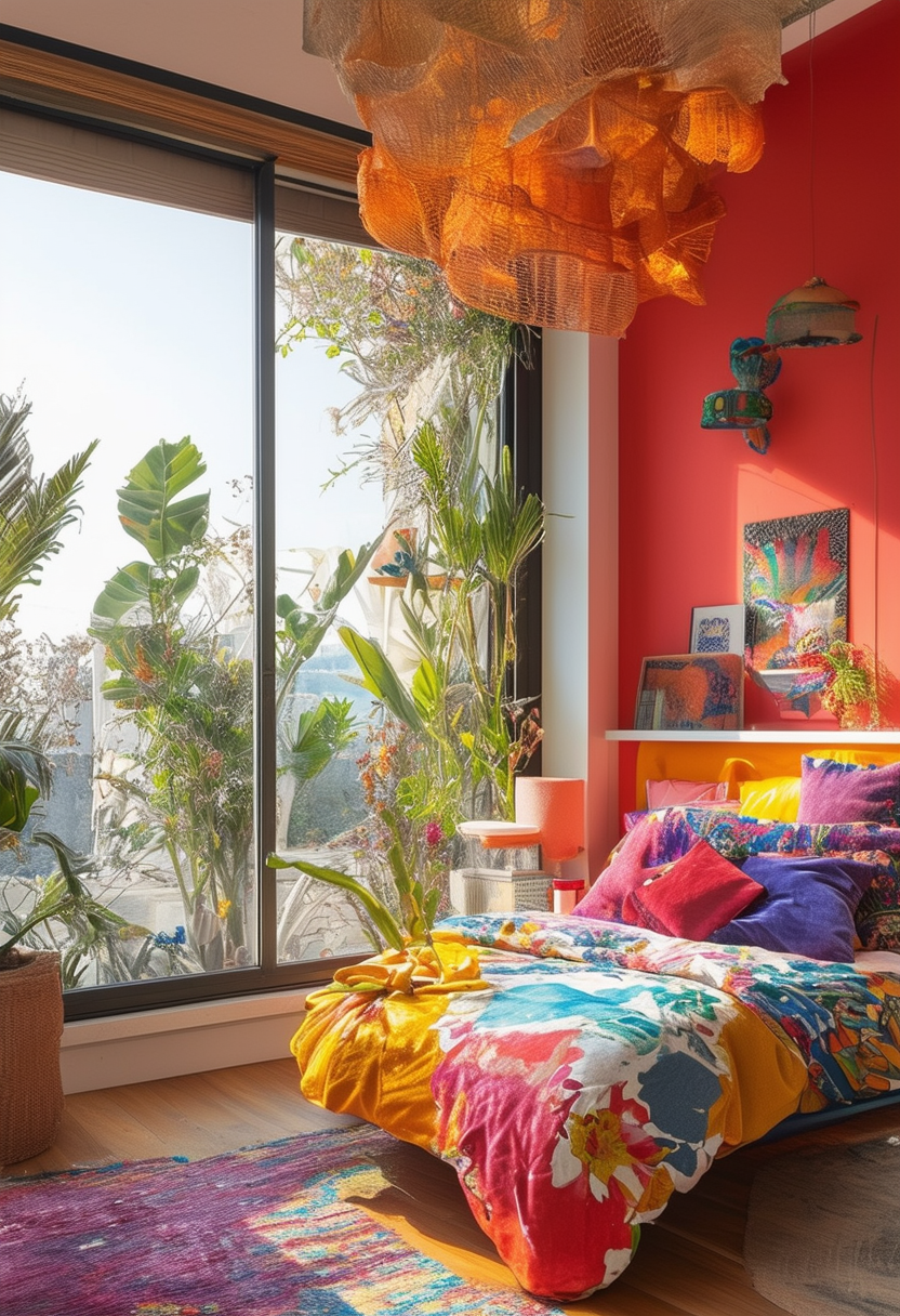 Vibrant Dreamscapes: Exploring Colorful Bedrooms