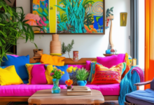 Vibrant Living Room Decor: Infusing Color into Small Spaces