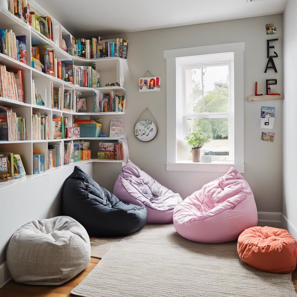 Creating a Kid-Friendly Reading Haven with Bean⁣ Bag Bean Bag Chairs