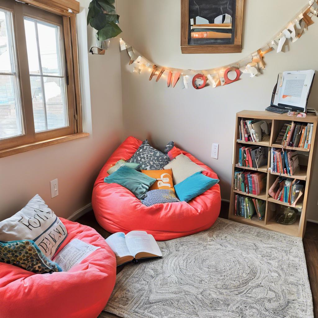 Enhancing ‍Your ‌Reading ‍Space ‌with Soft Textures and Warm Colors