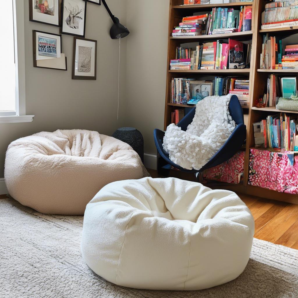 Utilizing Bean Bag Ottomans for Added Convenience