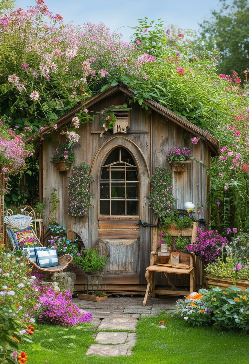 The Enchanting Charm of a Cottage Garden Shed