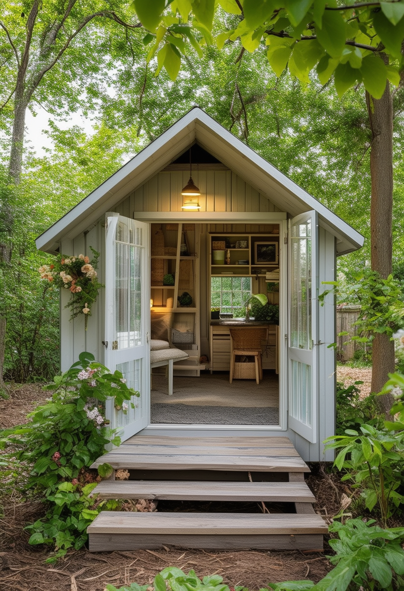 Tiny Sanctuary: The Perfect Backyard Shed for Small Spaces