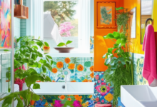 Vibrant Oasis: Creative Ideas for Small Colorful Bathroom Design