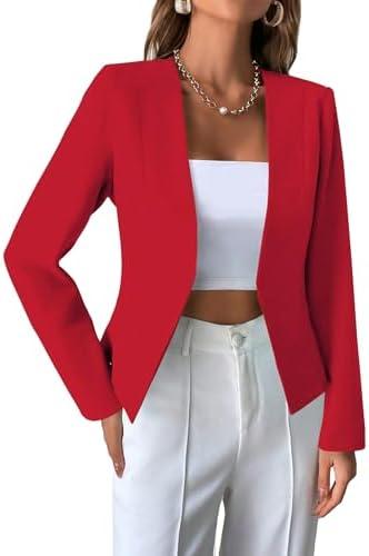 Here are some creatively neutral titles for the listed products, each within the character limit:



<ol>
<li>“Classic Women’s Stretchy Jean Jacket for Casual Style”</li>
<li>“Vintage-Inspired Tweed Blazer for Elegant Occasions”</li>
<li>“Affordable Tailored Blazer for Versatile Outfits”</li>
<li>“Chic Linen Blazer with Flared Sleeves for Women”</li>
<li>“Elegant Ribbons Blazer for Casual Business Looks”</li>
<li>“Casual Women’s Lapel Suit with Comfortable Fit”</li>
<li>“Timeless Louisa Jacket – Perfect for Any Wardrobe”</li>
<li>“Sleek Sleeveless Blazer Dress for Work or Events”</li>
<li>“Fashionable Open Front Knit Blazer for Office Wear”</li>
<li>“Springy Lapel Blazer Jackets for Business Casual Style”</li>
<li>“Casual Notch Lapel Blazer for Work and Daily Wear”</li>
</ol>
<p>“></p>
<h2>Stylish Long Sleeve Open Front Blazer for Women</h2>
<p>This versatile long sleeve <a href=